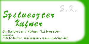szilveszter kufner business card